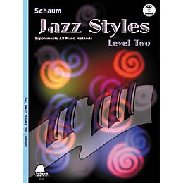 SCHAUM Jazz Styles (Level Two Book/CD) Educational Piano Book with CD by John Revezoulis