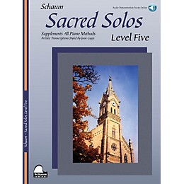 SCHAUM Sacred Solos - Level Five Educational Piano Book with CD (Level Upper Inter)