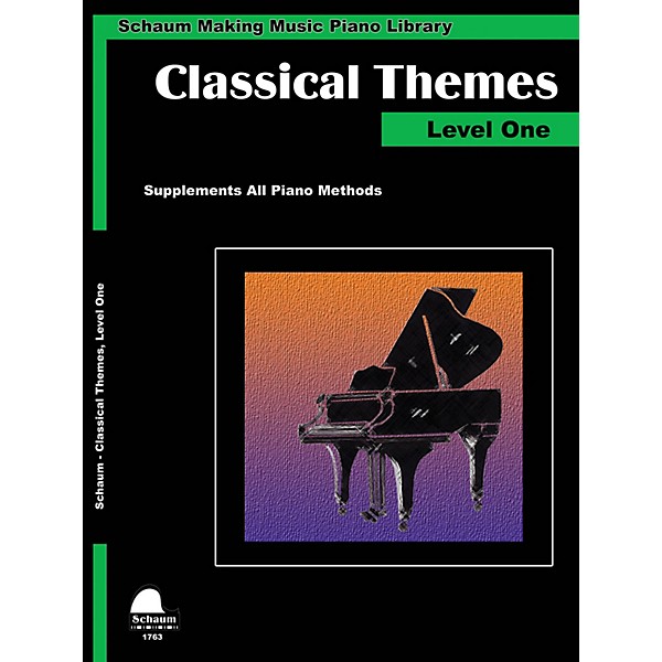 SCHAUM Classical Themes Level 1 (Schaum Making Music Piano Library) Educational Piano Book (Level Elem)