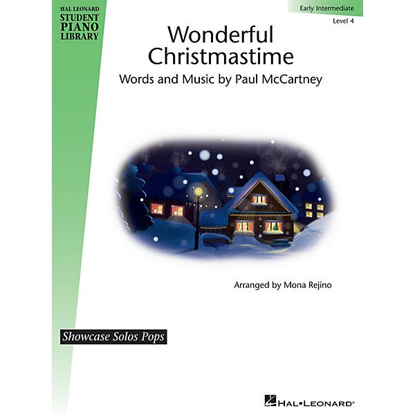 Hal Leonard Wonderful Christmastime - Level 4 Piano Library Series by Paul McCartney (Level Early Inter)