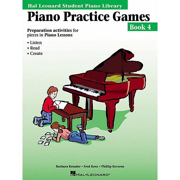 Hal Leonard Piano Practice Games Book 4 Piano Library Series Book by Barbara Kreader