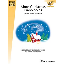 Hal Leonard More Christmas Piano Solos - Level 3 Piano Library Series Book with CD