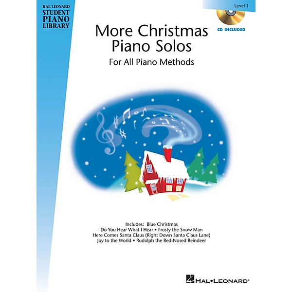Hal Leonard More Christmas Piano Solos - Level 1 Piano Library Series Book with CD