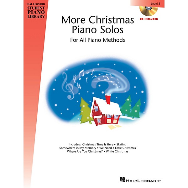 Hal Leonard More Christmas Piano Solos - Level 5 Piano Library Series Book with CD