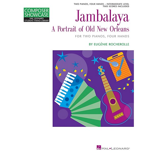 Hal Leonard Jambalaya Piano Library Series Book by Eugénie Rocherolle (Level Inter)