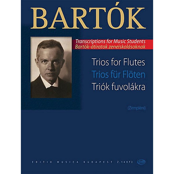 Editio Musica Budapest Trios for Flutes EMB Series Softcover Composed by Béla Bartók