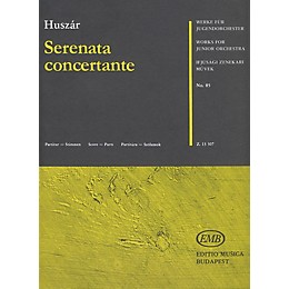 Editio Musica Budapest Serenata Concertante (Flute and Junior String Orchestra) (Score and Parts) EMB Series by Lajos Huszár