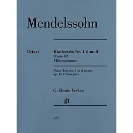 G. Henle Verlag Piano Trio Op. 49 (Additional Flute Part) Henle Music Folios Series Softcover by Felix Mendelssohn