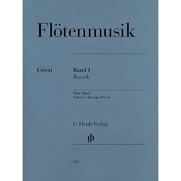 G. Henle Verlag Flute Music (Volume 1 - Baroque Period for Flute & Piano) Henle Music Folios Series Softcover