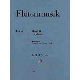 G. Henle Verlag Flute Music (Volume 2 - Pre-Classical Period for Flute & Piano) Henle Music Folios Series Softcover