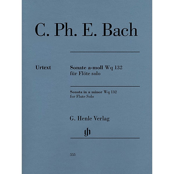 G. Henle Verlag Flute Sonata A minor Wq 132 Henle Music Softcover by Carl Philipp Emanuel Bach Edited by Marion Beyer