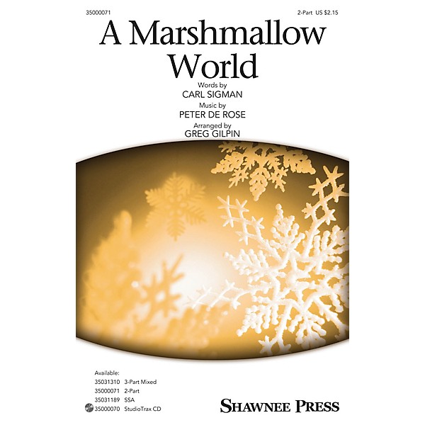 Shawnee Press Marshmallow World Studiotrax CD Arranged by Greg Gilpin