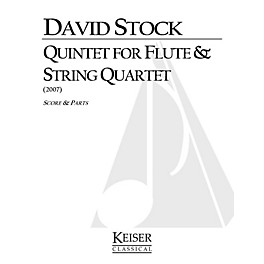 Lauren Keiser Music Publishing Quintet for Flute and String Quartet LKM Music Series Composed by David Stock