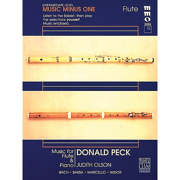 Nektar Donald Peck - Intermediate Flute Solos Volume 2 Music Minus One Series Softcover with CD by Donald Peck