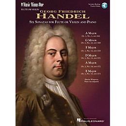 Nektar Handel - Six Sonatas for Flute and Piano Music Minus One Series Softcover with CD by Georg F. Handel