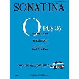 Willis Music Sonatina Op. 36, No. 3 (2 Pianos, 4 Hands/Mid-Inter Level) Willis Series by Muzio Clementi