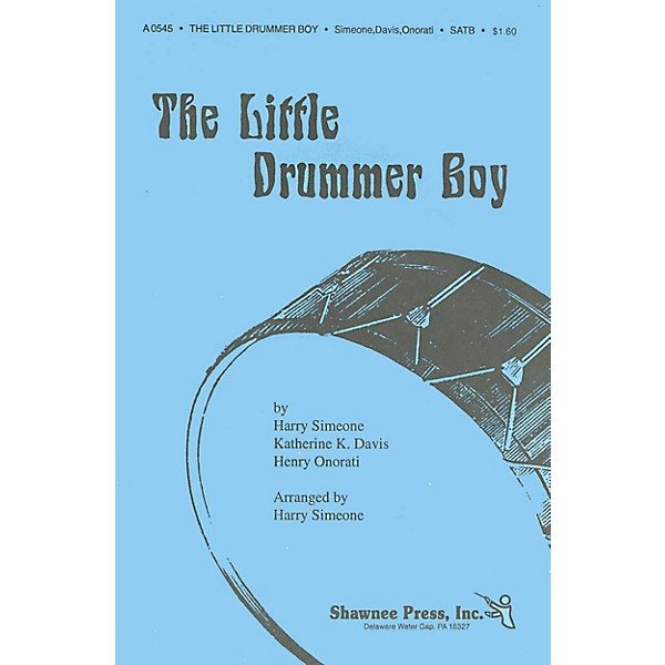 Shawnee Press The Little Drummer Boy TTBB Arranged by Harry Simeone