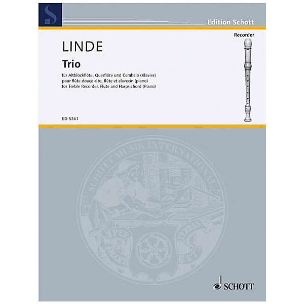 Schott Trio Schott Series Composed by Hans-Martin Linde