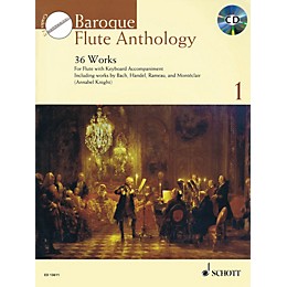 Schott Baroque Flute Anthology Volume 1 (36 Works for Flute and Piano) Woodwind Series Softcover with CD