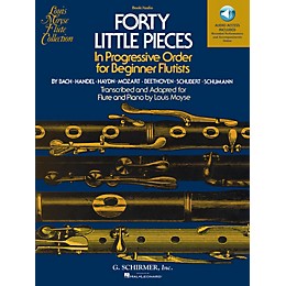 G. Schirmer Forty Little Pieces Woodwind Solo Series Softcover Audio Online Composed by Various Edited by Louis Moyse
