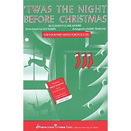 Shawnee Press 'Twas the Night Before Christmas SA Arranged by Harry Simeone