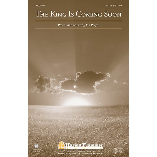 Shawnee Press The King Is Coming Soon 2 Part Mixed Composed by Jon Paige