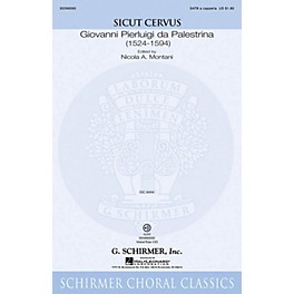 G. Schirmer Sicut Cervus VoiceTrax CD Composed by Giovanni Palestrina