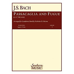 Southern Passacaglia and Fugue in C Minor (with Oversized Score) Concert Band Level 5 Arranged by Nicholas Falcone