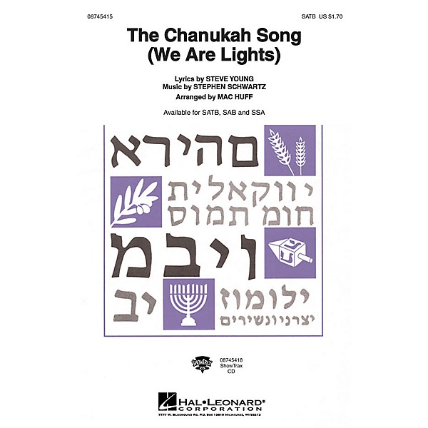 Hal Leonard The Chanukah Song (We Are Lights) SSA Arranged by Mac Huff