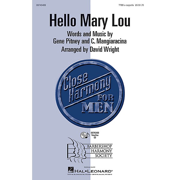 Hal Leonard Hello Mary Lou VoiceTrax CD by Ricky Nelson