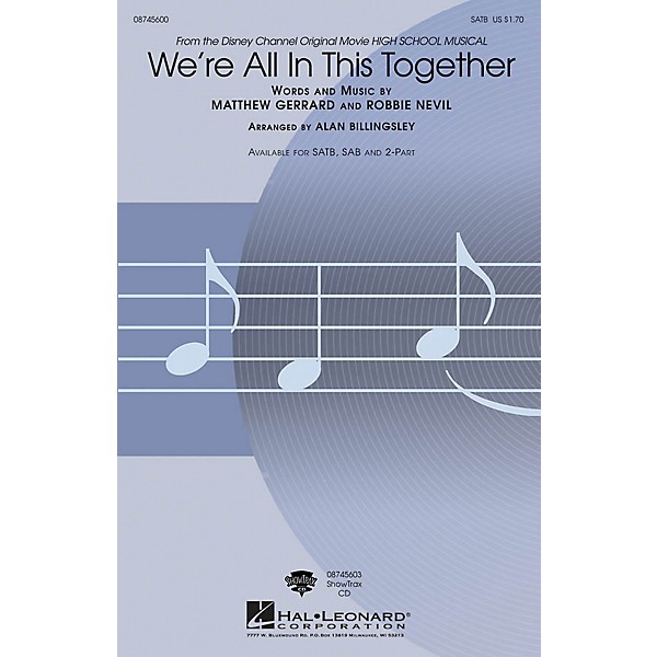 Hal Leonard We're All in This Together ShowTrax CD Arranged by Alan Billingsley