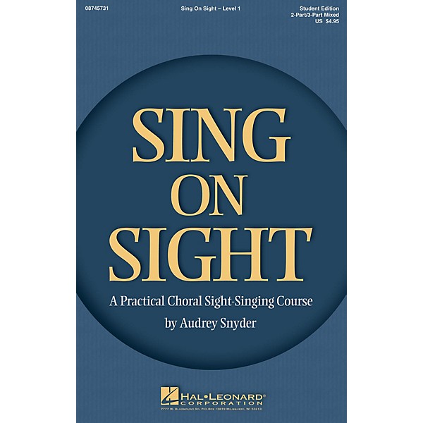Hal Leonard Sing on Sight (A Practical Choral Sight-Singing Course) Accompaniment CD