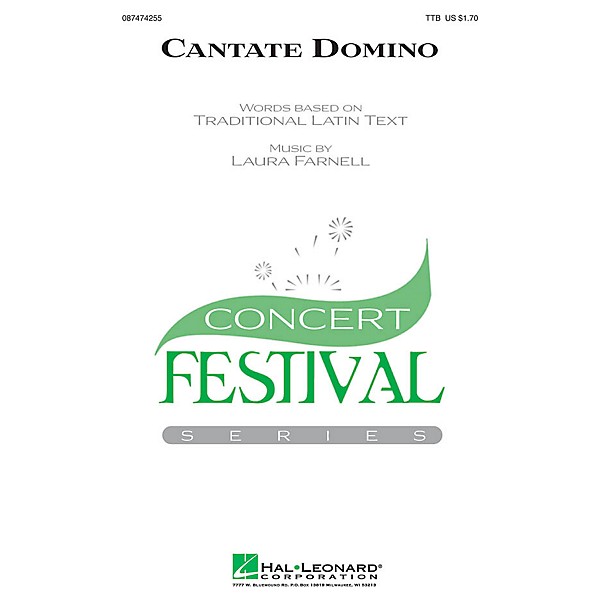Hal Leonard Cantate Domino SSA Composed by Laura Farnell