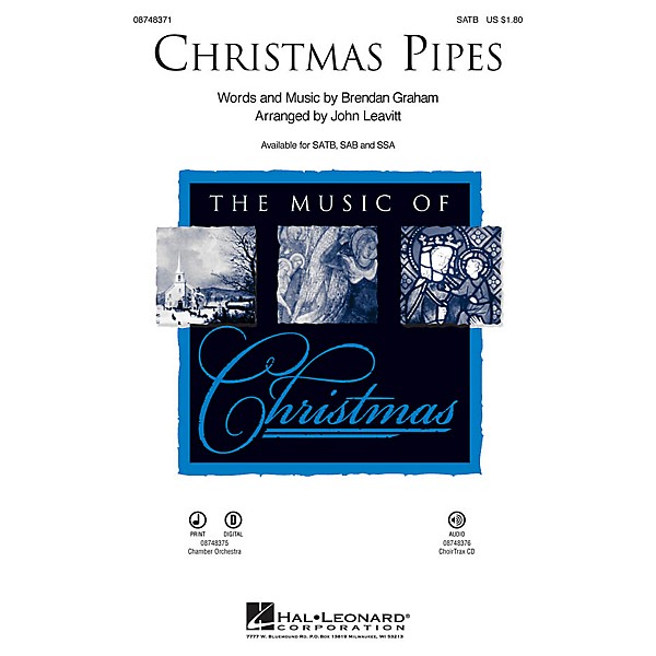 Hal Leonard Christmas Pipes IPAKO Arranged by John Leavitt