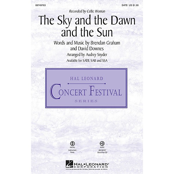 Hal Leonard The Sky and the Dawn and the Sun SSA by Celtic Woman Arranged by Audrey Snyder