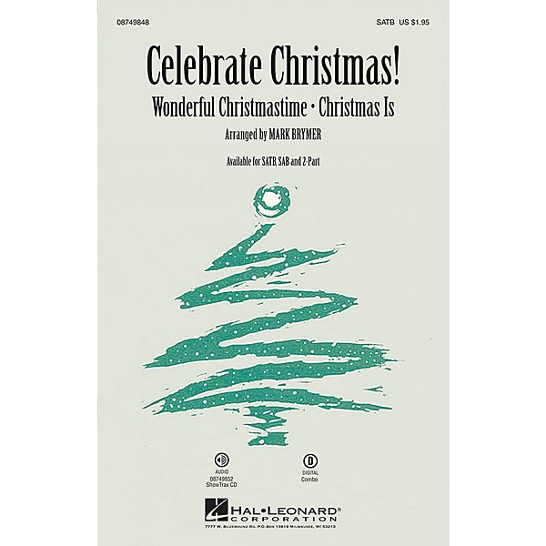 Hal Leonard Celebrate Christmas! SAB Arranged by Mark Brymer