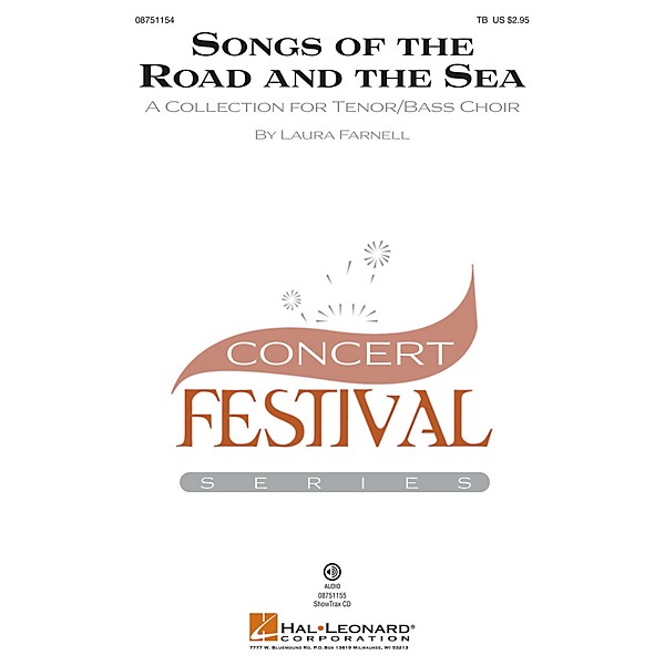 Hal Leonard Songs of the Road and the Sea (A Collection for Tenor/Bass Choir) ShowTrax CD Composed by Laura Farnell