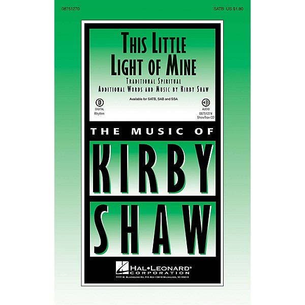 Hal Leonard This Little Light of Mine SSA Arranged by Kirby Shaw