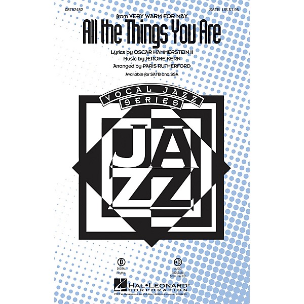 Hal Leonard All The Things You Are SSA Arranged by Paris Rutherford