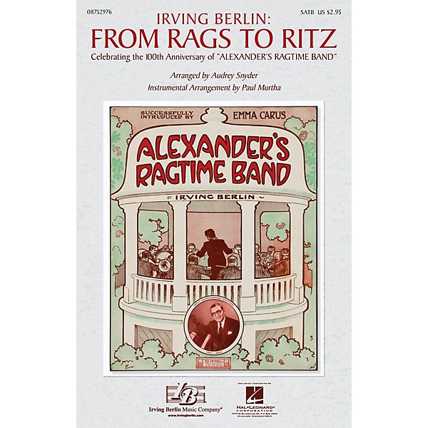 Hal Leonard Irving Berlin: From Rags to Ritz (Medley) ShowTrax CD Arranged by Paul Murtha