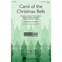 Hal Leonard Carol of the Christmas Bells SATB Arranged by Audrey Snyder