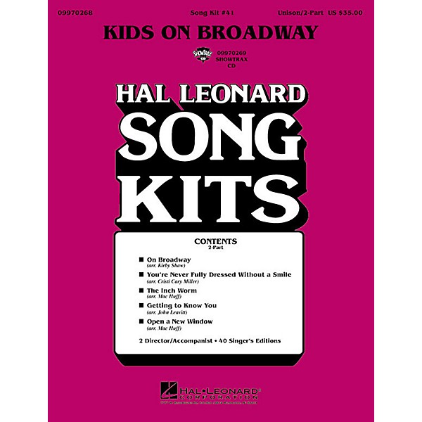 Hal Leonard Kids on Broadway (Song Kit #41) (ShowTrax CD) ShowTrax CD Arranged by John Leavitt