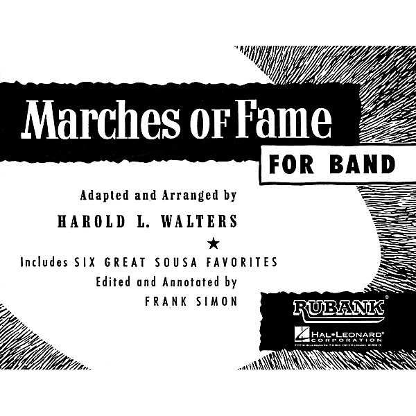 Rubank Publications Marches of Fame for Band (2nd Trombone) Concert Band Composed by Various