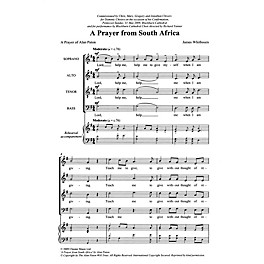 Chester Music A Prayer from South Africa (A Prayer of Alan Paton) SATB Composed by James Whitbourn