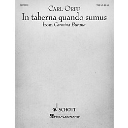 Schott Music In Taberna Quando Sumus (for TTB and Piano) TBB Composed by Carl Orff