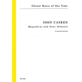 Schott Magnificat and Nunc Dimittis (Mixed Choir and Organ) Score Composed by John Casken