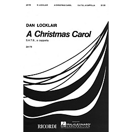 Ricordi A Christmas Carol (SATB a cappella) Composed by Dan Locklair