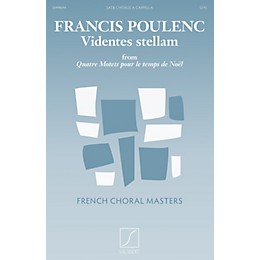 Salabert Videntes stellam (from Quatre motets pour le temps de Noël) SATB a cappella Composed by Francis Poulenc