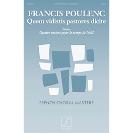 Salabert Quem vidistis pastores dicite SATB a cappella Composed by Francis Poulenc