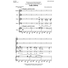 Edward B. Marks Music Company Lady Liberty (SATB and Piano) Composed by William Bolcom